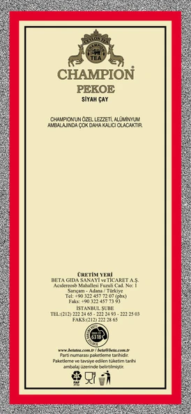 Champion Pekoe 250 GR (Super Pekoe) - Resim 5