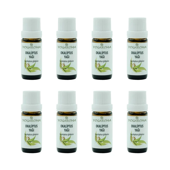 NPO Yogaroma Ferahlatıcı Aromaterapi 10mL Saf ve Doğal Okaliptus Uçucu Yağ 8 Adet ürün görseli 1