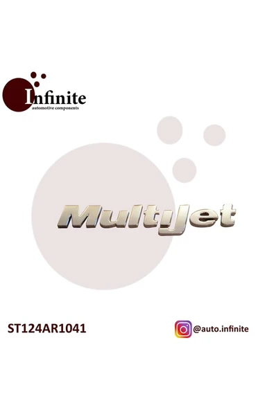 Fiat Multıjet Yazı Nıkel Doblo Albea Palıo 51831915 Arma Uyumlu ürün görseli 1