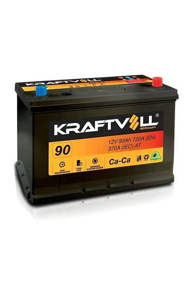Kraftvoll 18010015 Akü (12V 90 AH) Kapaklı ürün görseli 1