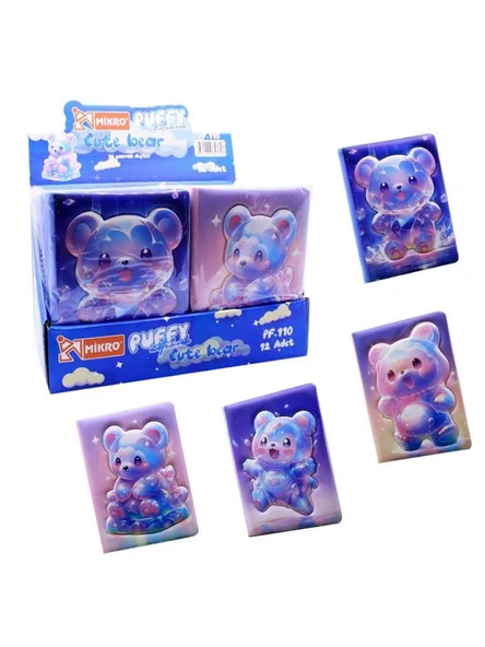 MIKRO PUFFY PF-110 CUTE BEAR NOT DEFTERI ürün görseli 1