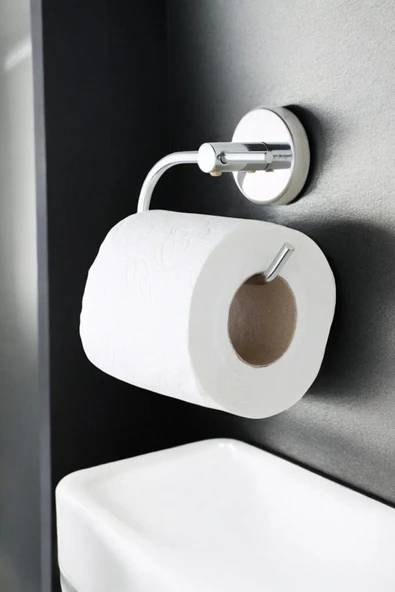 AKBELLİ GROUP 5 Yıl Garantili DELTALİNE Premium Yeni Model Paslanmaz Açık Tuvalet Kağıtlığı WC Kağıtlık Tutucu ürün görseli 1