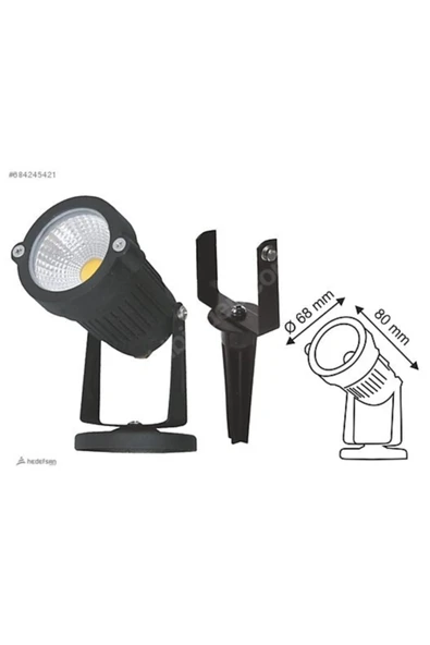 Helios Çim Armatürü 7w (AMBER İŞIK) ürün görseli 1