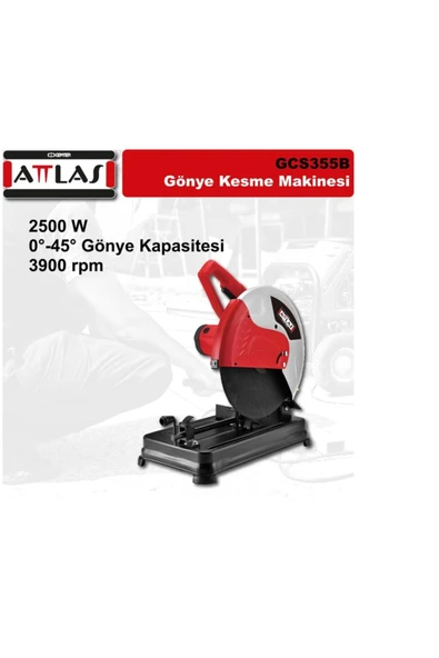 Attlas Gcs 355 B Profil Kesme 355 Mm 2500w A0701013 ürün görseli 1