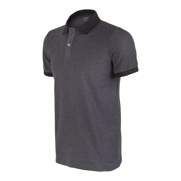 Evolite DeepRaw Erkek Polo T-Shirt- Antrasit - Resim 3