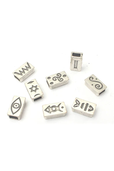 3X6 MM BURÇLAR- GEZEGENLER- MİTOLOJİK DESENLİ DİKDÖRTGEN BİLEKLİK KÖPRÜ APARATI (100 GRAM) ürün görseli 1
