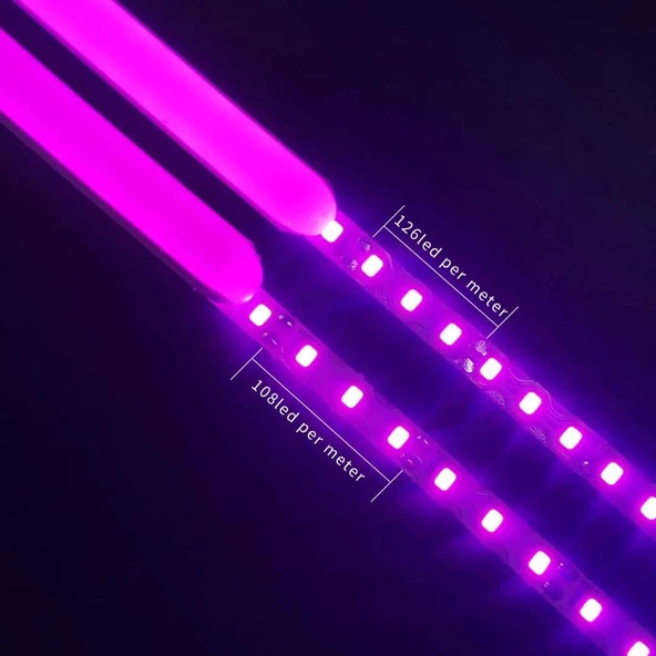 Ikinci nesil Mor difüzör 5 metre 6mm Neon LED silikon şerit kapağı (LED şerit içermez) ürün görseli 1