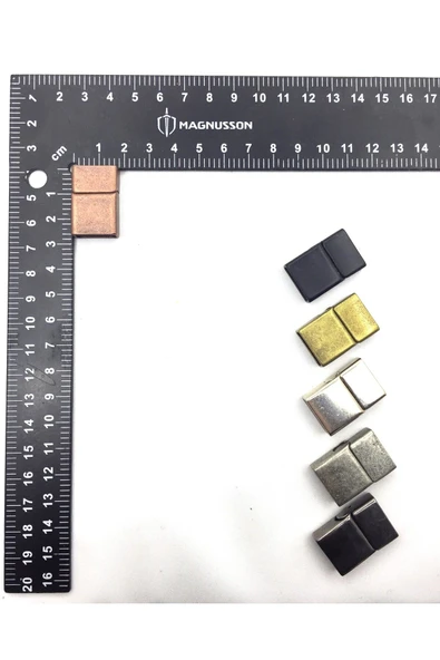 5x15 MM DERİ BİLEKLİK KİLİTİ MIKNATISLI KİLİT (10 ADET) ürün görseli 1