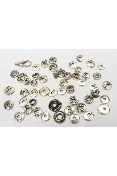 2 mm KALINLIKTA DÖKÜM KARIŞIK MODEL ARA RONDELA (100 GRAM) ürün görseli 1