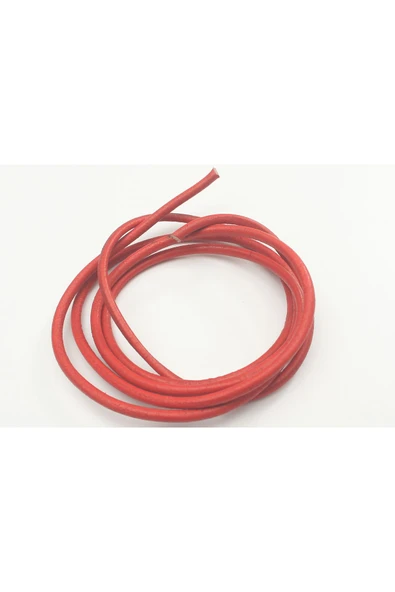 4 MM ÇAPLI YUVARLAK DERİ KORDON  (2 METRE) ürün görseli 1