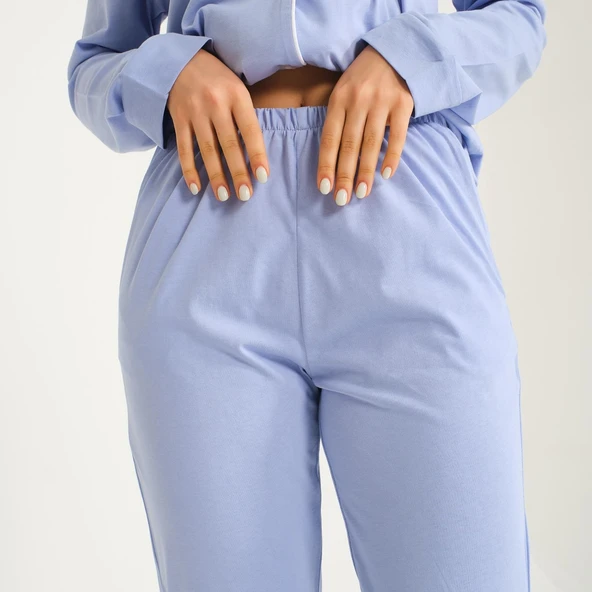 Kadın Gömlek Pantolon Pijama Takımı - Resim 9
