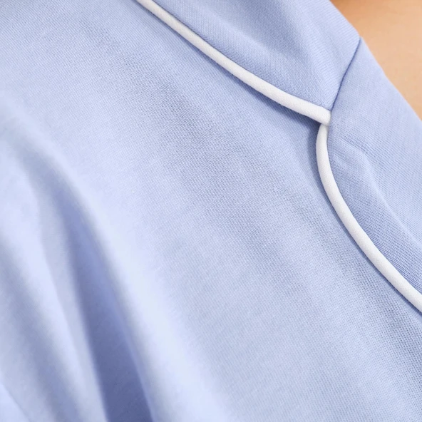 Kadın Gömlek Pantolon Pijama Takımı - Resim 8