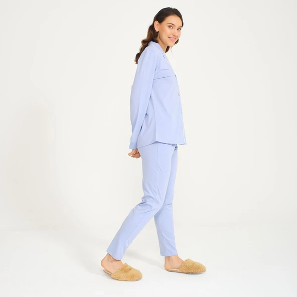 Kadın Gömlek Pantolon Pijama Takımı ürün görseli 1