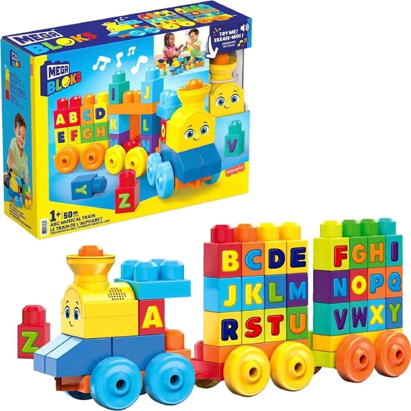 Fisher Price Mega Bloks Müzikli Alfabe Treni ürün görseli 1