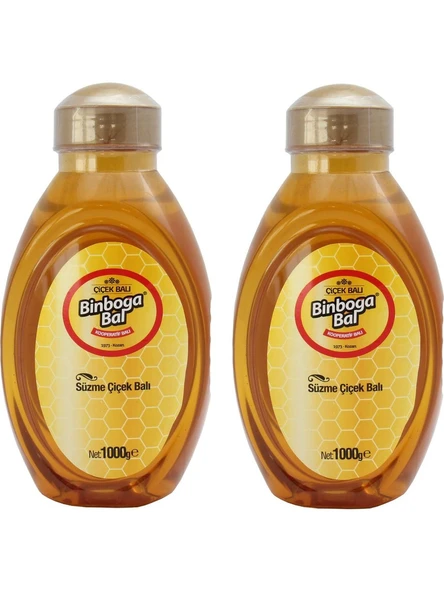 Binboğa Kooperatif Süzme Çiçek Balı 1000 gr x 2'li ürün görseli 1
