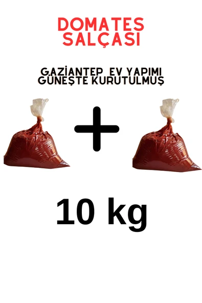 GAZİANTEP EV YAPIMI GÜNEŞTE KURUTULMUŞ SALÇA 5+5 ürün görseli 1