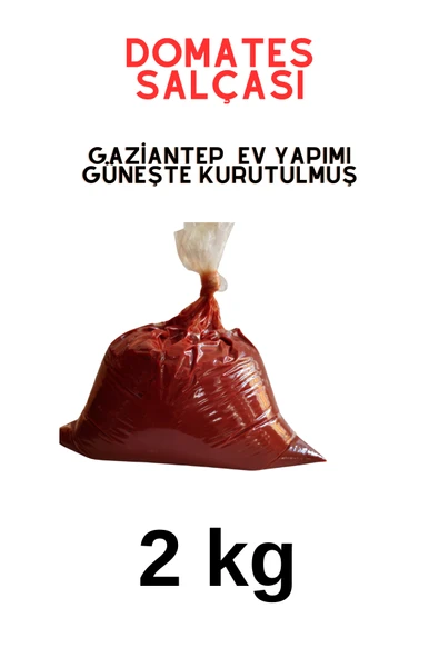 Gaziantep Ev Yapımı Güneşte Kurutulmuş Domates Salçası 2 KG ürün görseli 1