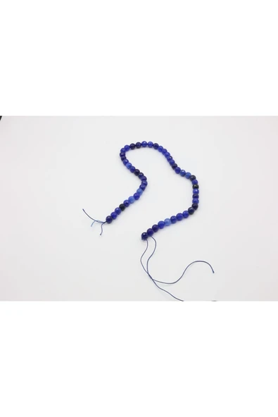 LAPİS LAZURİT DOĞAL TAŞ  BONCUK 8 MM ürün görseli 1