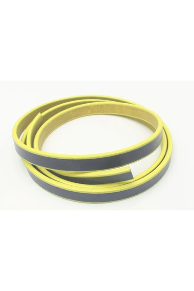 8-10 Mm Yassı Deri Sarı Lacivert Kayış (2 METRE) ürün görseli 1