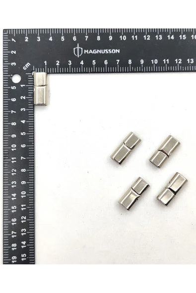 5x10 MM DERİ BİLEKLİK KİLİTİ OVAL MIKNATISLI KİLİT (40 ADET) ürün görseli 1