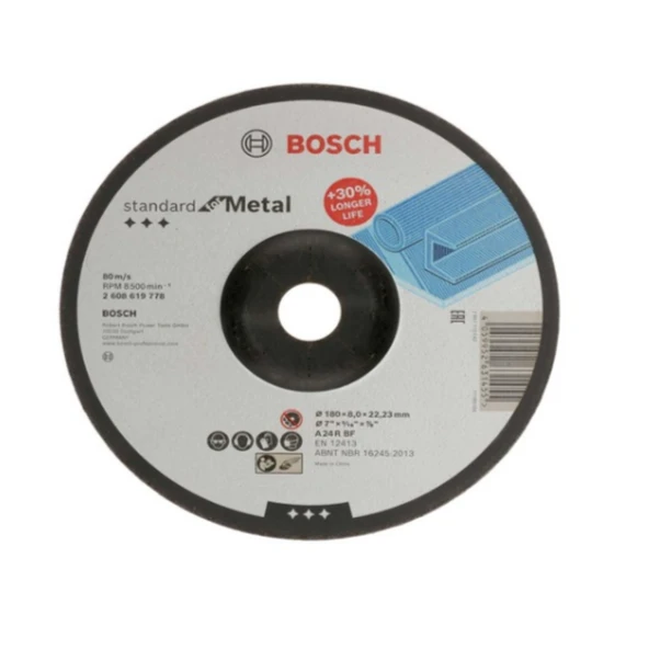 Bosch 180x8x22 A Taşlama Taşı Metal Standart - 2608619778 x 5Adet ürün görseli 1
