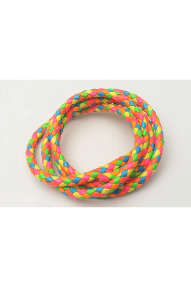 3-5 MM YUVARLAK ÖRGÜLÜ SUNİ DERİ KORDON (5 METRE) ürün görseli 1