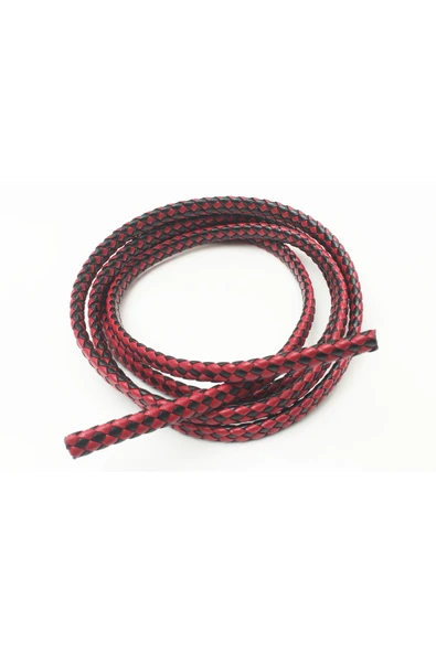 3x10-4x10 MM YASSI ÖRGÜLÜ SUNİ DERİ KORDON (5 METRE) ürün görseli 1