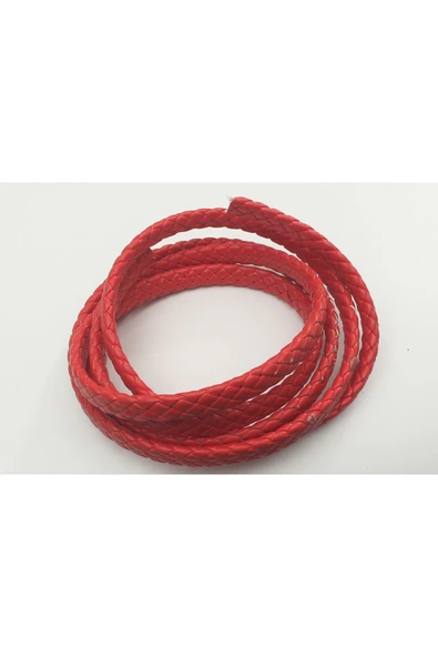 3x10-4x10 MM YASSI ÖRGÜLÜ SUNİ DERİ KORDON (5 METRE) ürün görseli 1