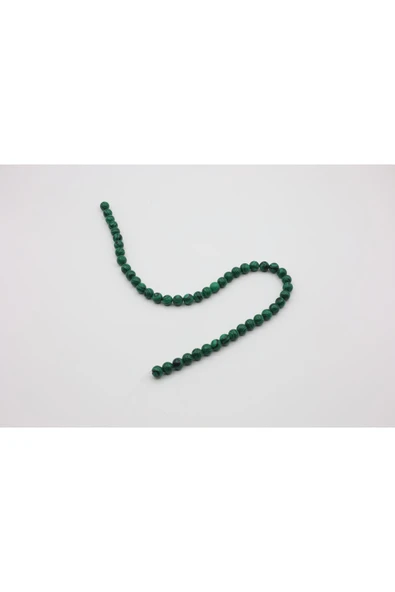 MALAKİT DOĞAL TAŞ  BONCUK 8 MM - Resim 2