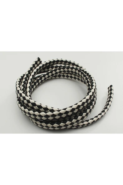 3x10-4x10 MM YASSI ÖRGÜLÜ SUNİ DERİ KORDON (5 METRE) ürün görseli 1