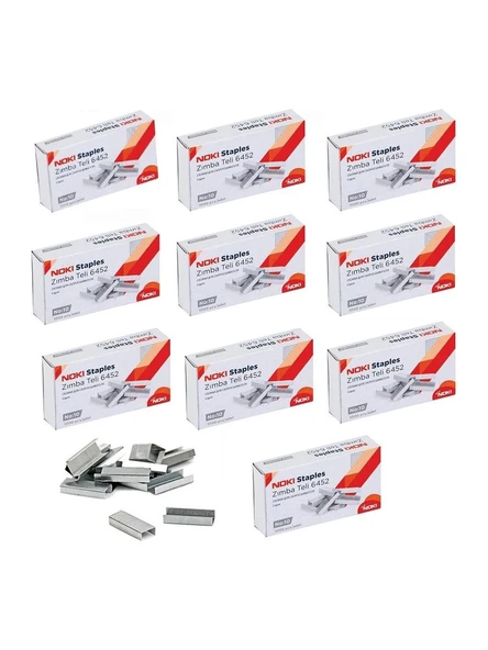 Noki Zımba Teli No:10 Gümüş 10 Paket (1 Kutu) ürün görseli 1