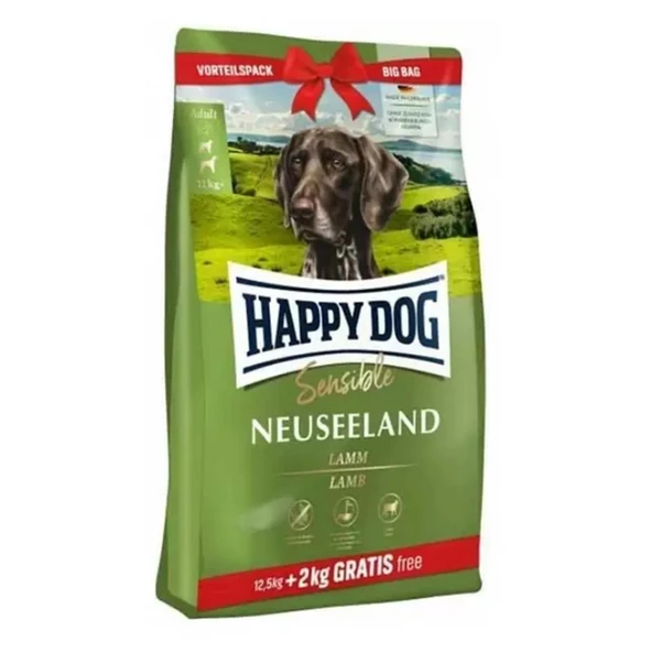 Happy Dog Neuseeland Orta Irk Kuzu Etli Yetişkin Kuru Köpek Maması 12.5 + 2 Kg ürün görseli 1