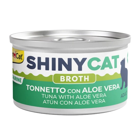Gimcat Shinycat Sos İçinde Aloe Veralı Ton Balığı Kedi Konserve Maması 70 Gr ürün görseli 1