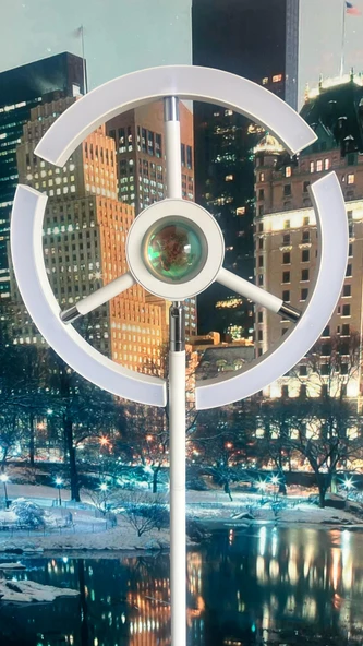 Yüceeller RGB Modern Led Lambader Dim Edilebilir Oturma odası Çalışma odası BEYAZ RENK ürün görseli 1