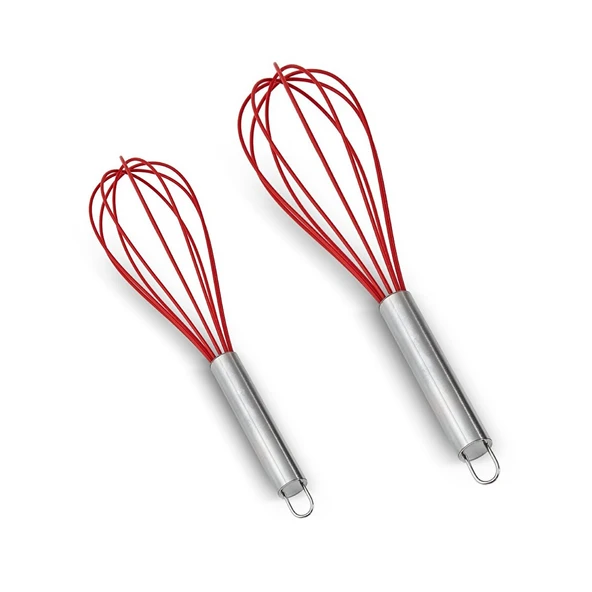Aryıldız Dailytools Silikon Çırpıcı Set Kırmızı 2 Parça ürün görseli 1