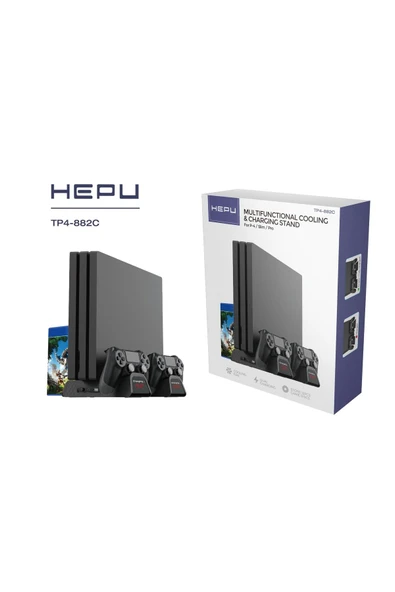 HEPU&AWEI PLAYSTATİON 4 OYUN KONSOLU İSTASYONU HIZLI ŞAARJ DESTEKLİ ürün görseli 1