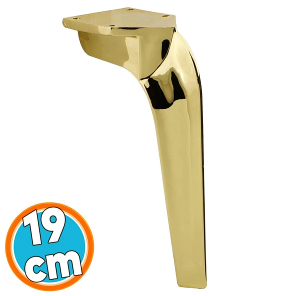 Mobilya Kanepe Tv Ünitesi Konsol Koltuk Ayağı 19 Cm Gold Altın Ayakları ürün görseli 1