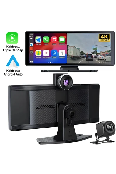 PREMİUM MB-250 10 İNÇ 4K CARPLAY VE ANDROİD UYUMLU YENİ NESİL ÖN - ARKA KAMERA ürün görseli 1