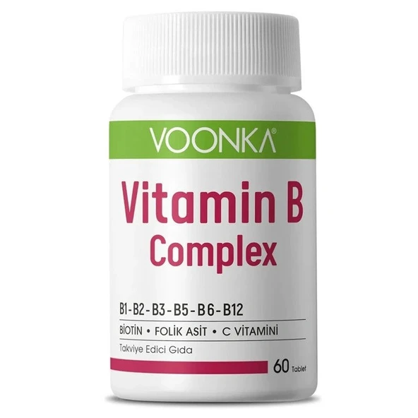 Voonka Vitamin B Complex 60 Tablet ürün görseli 1