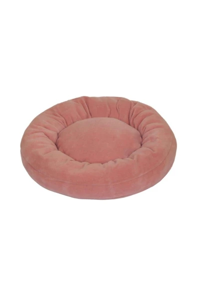 Pribor Kedi Ve Köpek Simit Yatağı 50 Cm Çap Polar Pembe-fuşya ürün görseli 1