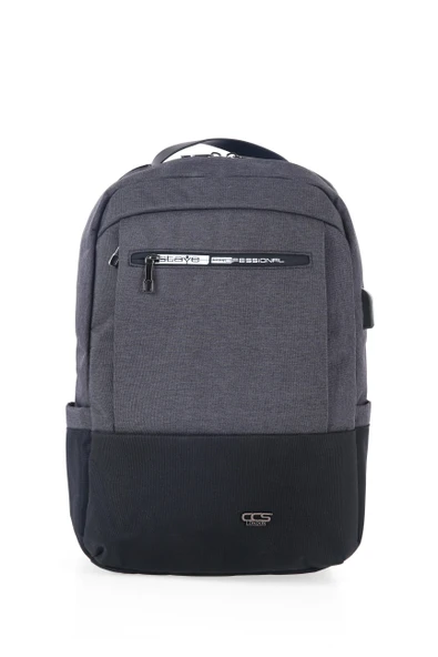 Ççs 51481 Laptop Bölmeli Çekçek Askılıklı Ter Önleyicili Koyu Gri Sırt Çantası ürün görseli 1