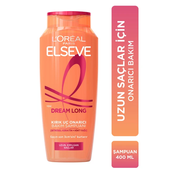 L'Oreal Paris Elseve Dream Long Onarıcı Bakım Şampuanı 400 ml ürün görseli 1