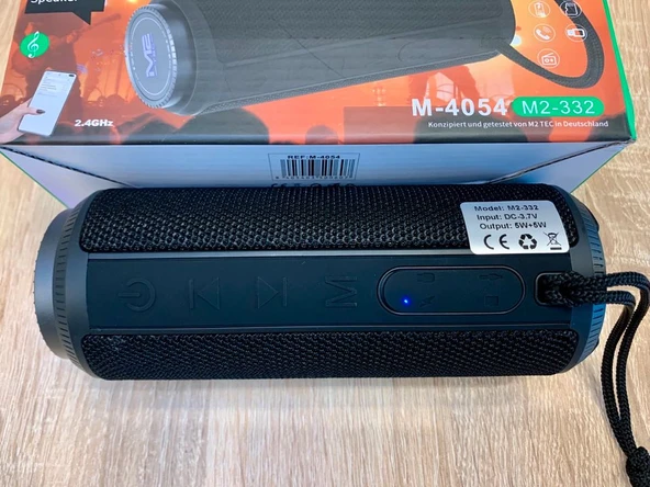 Bluetooth kablosuz wireless hoparlör speaker portable sesli Led RGB renkli USB mini SD Kart mikrofonlu M2-Tec M-4054 ürün görseli 1