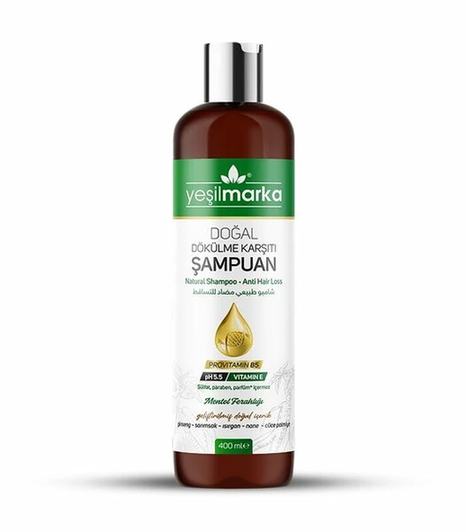 YEŞİL MARKA DOĞAL ŞAMPUAN - DÖKÜLME KARŞITI 400 ML ürün görseli 1