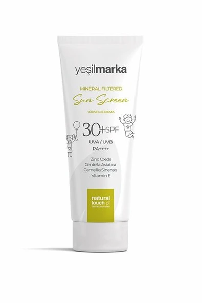 YEŞİL MARKA MİNERAL FİLTRELİ GÜNEŞ KREMİ (30 SPF) 50 ML ürün görseli 1