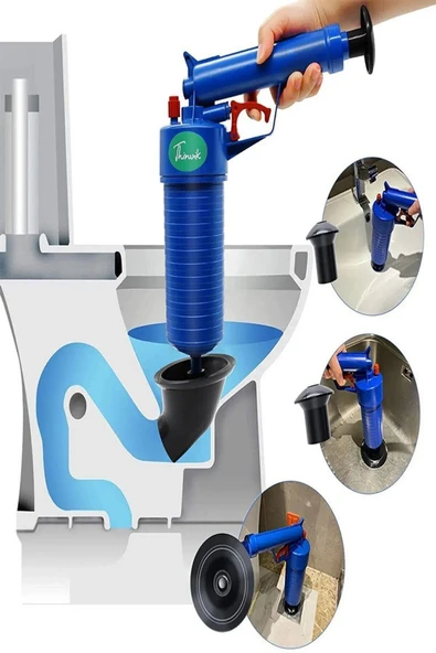Maxilife Air Blaster Mutfak Tuvalet Lavabo Banyo Yüksek Basınçlı Püskürtücü Tıkanıklık Giderici ürün görseli 1