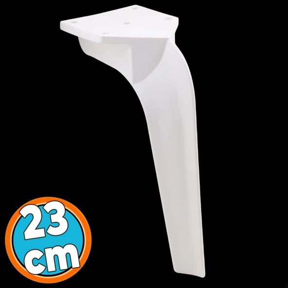 Mobilya Kanepe Tv Ünitesi Koltuk Ayağı 23 Cm Beyaz Konsol Ayakları ürün görseli 1