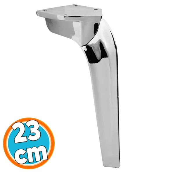 Mobilya Kanepe Tv Ünitesi Koltuk Ayağı 23 Cm Parlak Krom Konsol Ayakları ürün görseli 1