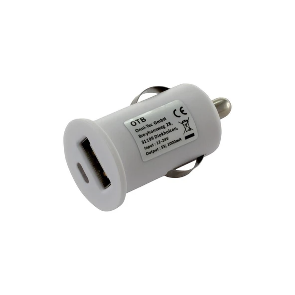 USB araç içi şarj cihazı 12V araç adaptörü mobil telefon tablet USB-C 3A 18W yüksek ikili Hızlı şarj M2 TEC ürün görseli 1