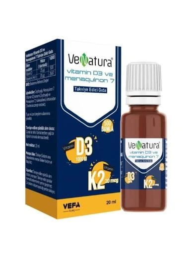 Venatura Vitamin D31000 Iu ve Vitamin K2 ürün görseli 1